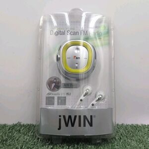 JWIN JX-M21 FM Earphone Digital Scan Radio Lightweight Running & Working Out New